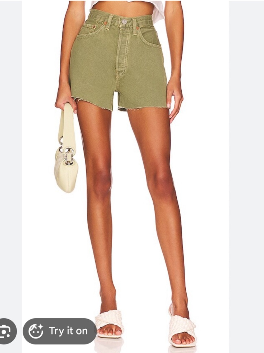 Re/Done Originals 50s Short in Washed Sage